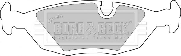 BORG & BECK Комплект тормозных колодок, дисковый тормоз BBP1284